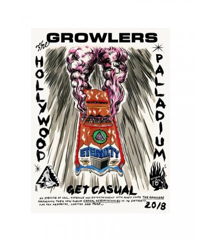 The Growlers Hollywood Palladium Show Poster Fall 2018 $16.40 Decor