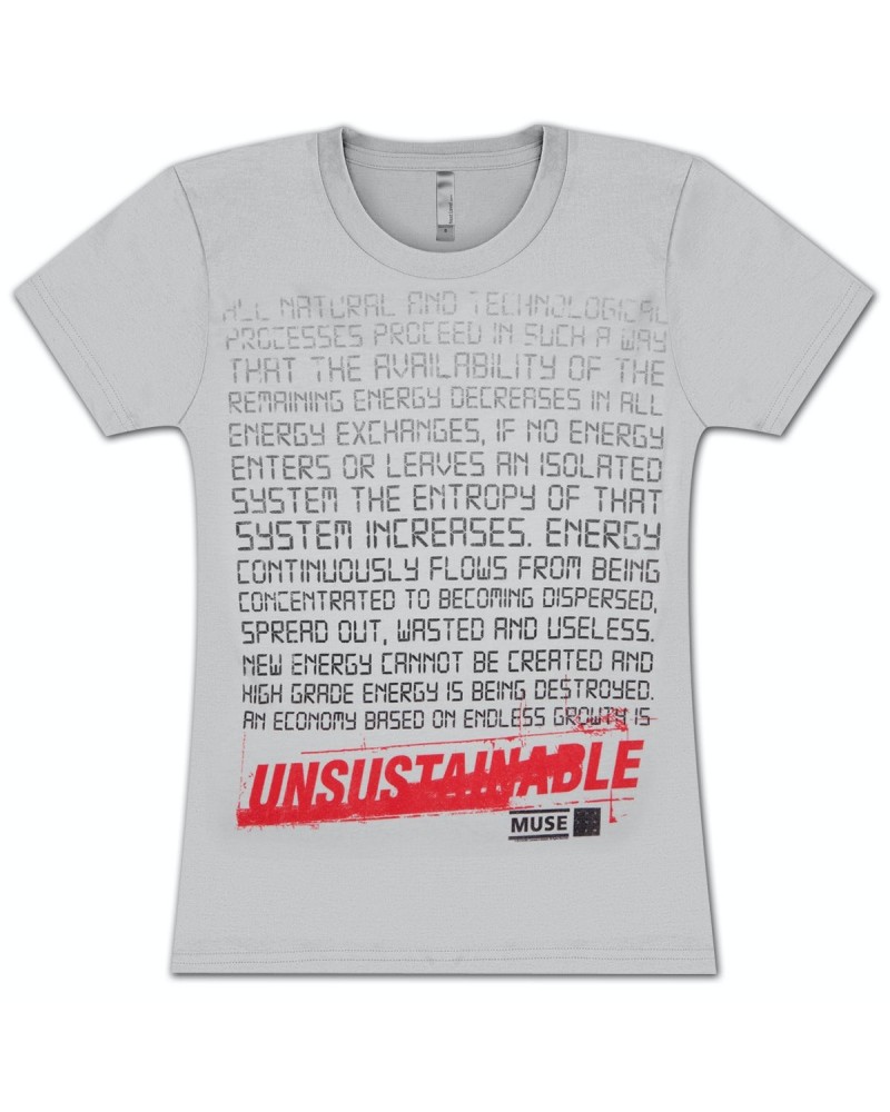 Muse Unsustainable Girlie T-Shirt $13.60 Shirts