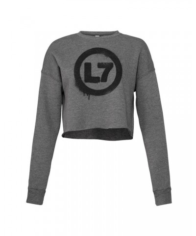 L7 Drip Logo Women's Cropped Crewneck Sweatshirt (Hea $16.12 Sweatshirts