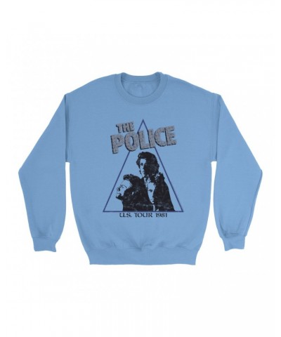 The Police Bright Colored Sweatshirt | Zenyatta Mondatta 1981 U.S. Tour Sweatshirt $13.63 Sweatshirts