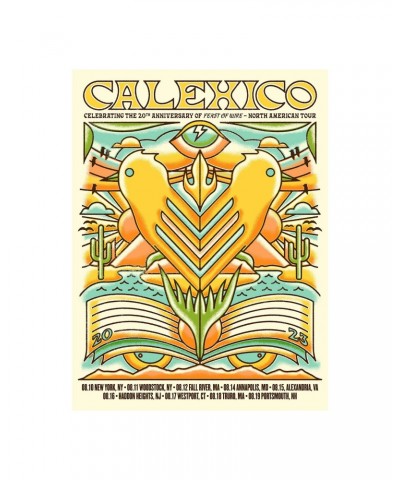 Calexico 2023 FEAST OF WIRE US SUMMER TOUR POSTER $11.40 Decor