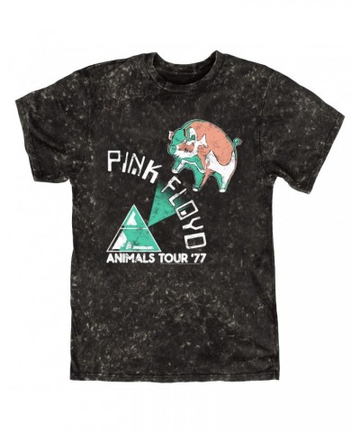 Pink Floyd T-shirt | Pastel Animals '77 Tour Mineral Wash Shirt $9.88 Shirts