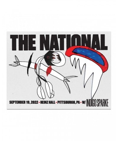 The National Pittsburgh PA Heinz Hall Poster - September 19 2022 $14.10 Decor