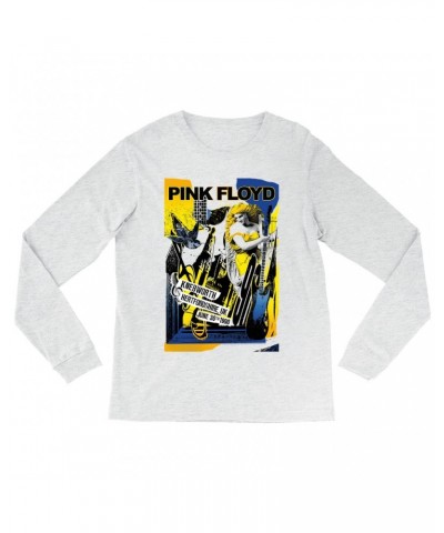 Pink Floyd Long Sleeve Shirt | Live At Hertfordshire UK Collage Concert Poster Shirt $14.68 Shirts