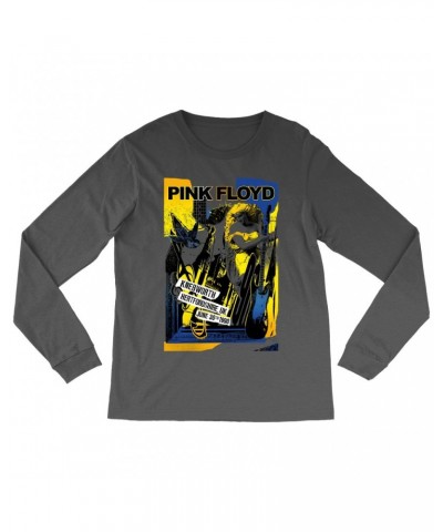 Pink Floyd Long Sleeve Shirt | Live At Hertfordshire UK Collage Concert Poster Shirt $14.68 Shirts