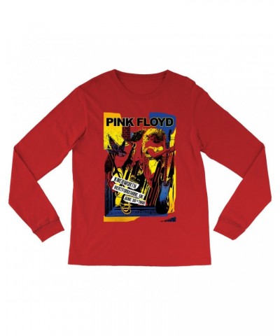 Pink Floyd Long Sleeve Shirt | Live At Hertfordshire UK Collage Concert Poster Shirt $14.68 Shirts