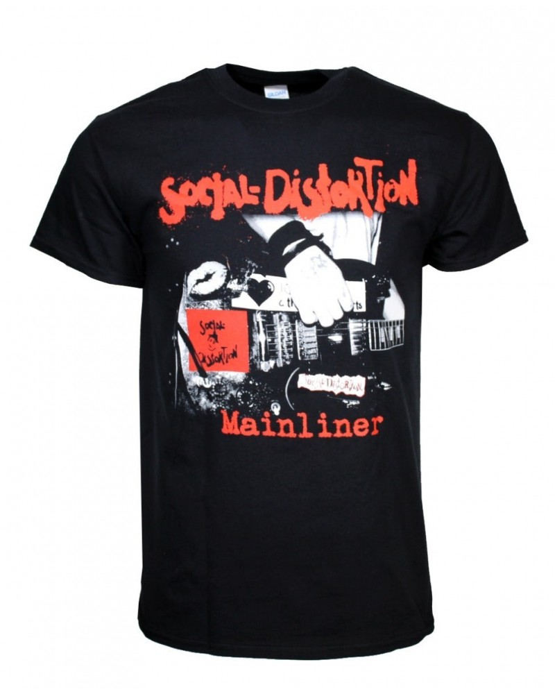 Social Distortion T Shirt | Social Distortion Mainliner Album T-Shirt $8.38 Shirts