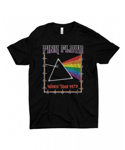 Pink Floyd T-Shirt | World Tour 1980 Prism Design Distressed Shirt $10.98 Shirts