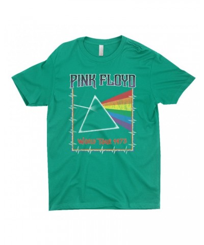 Pink Floyd T-Shirt | World Tour 1980 Prism Design Distressed Shirt $10.98 Shirts