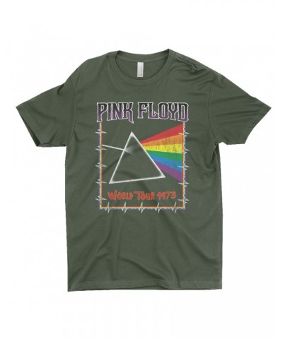 Pink Floyd T-Shirt | World Tour 1980 Prism Design Distressed Shirt $10.98 Shirts