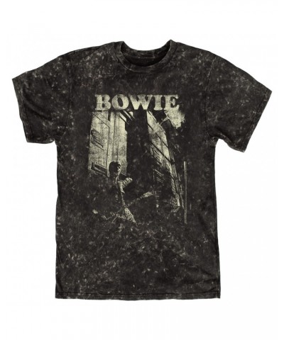 David Bowie T-shirt | With Guitar Distressed Mineral Wash Shirt $11.68 Shirts