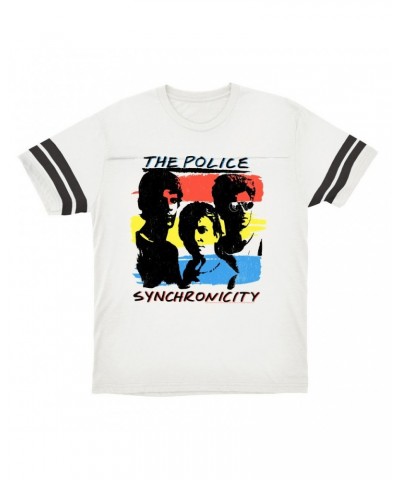 The Police T-Shirt | Synchronicity Colorful Album Design Football Shirt $13.84 Shirts