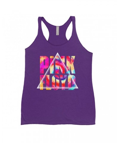 Pink Floyd Bold Colored Racerback Tank | Tie Dye Prism Logo Shirt $11.87 Shirts