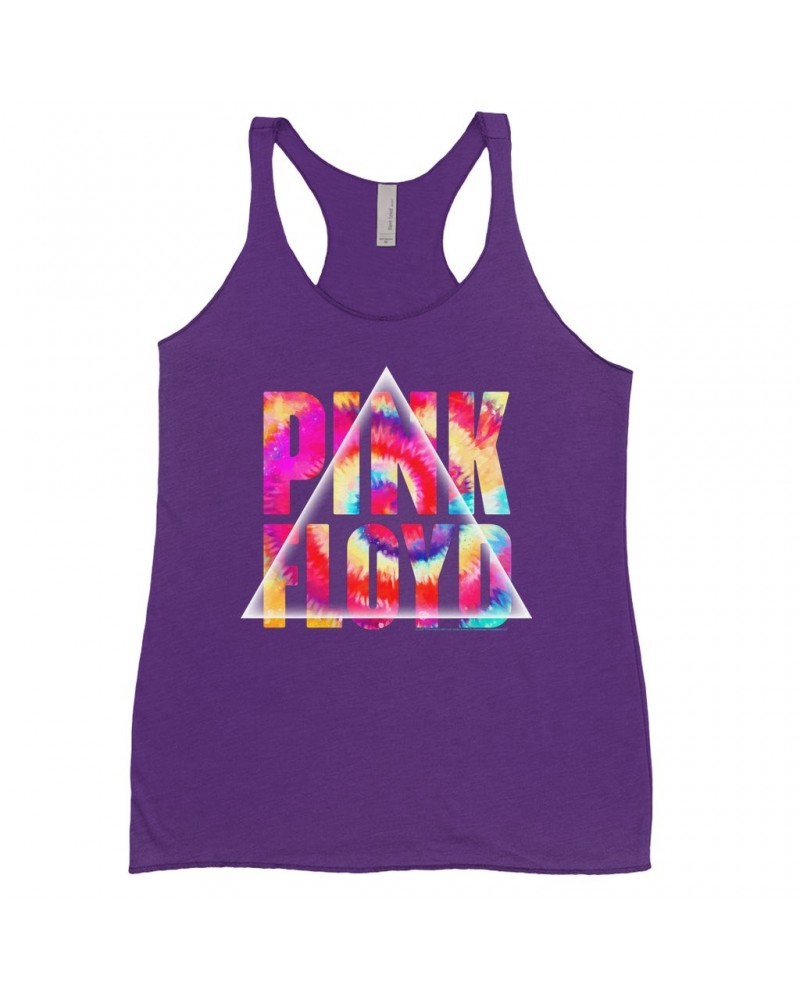 Pink Floyd Bold Colored Racerback Tank | Tie Dye Prism Logo Shirt $11.87 Shirts