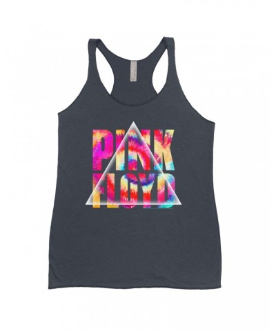 Pink Floyd Bold Colored Racerback Tank | Tie Dye Prism Logo Shirt $11.87 Shirts