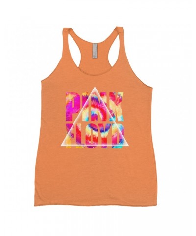 Pink Floyd Bold Colored Racerback Tank | Tie Dye Prism Logo Shirt $11.87 Shirts