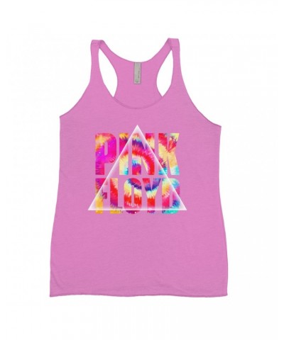 Pink Floyd Bold Colored Racerback Tank | Tie Dye Prism Logo Shirt $11.87 Shirts