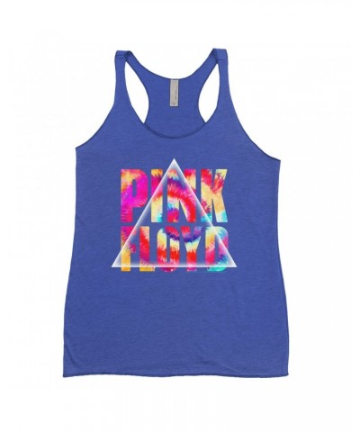 Pink Floyd Bold Colored Racerback Tank | Tie Dye Prism Logo Shirt $11.87 Shirts