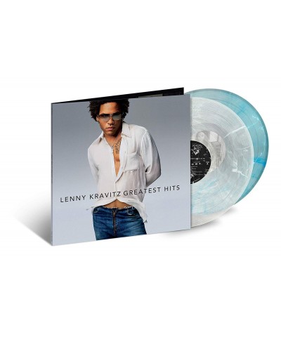 Lenny Kravitz Greatest Hits (2 LP)(Silver/White Blue/White Swirl) Vinyl Record $14.33 Vinyl