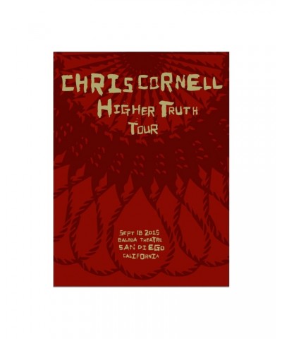 Chris Cornell Event Poster San Diego $14.08 Decor