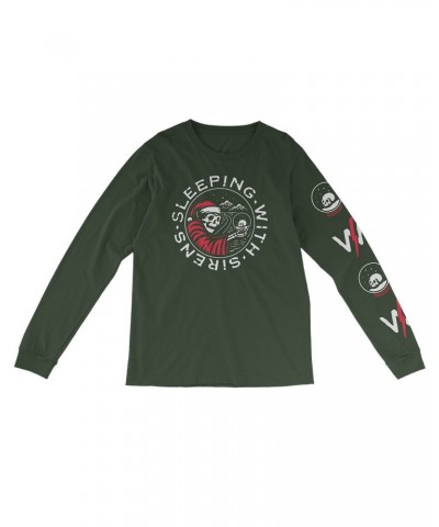 Sleeping With Sirens Green Xmas Long Sleeve $13.20 Shirts