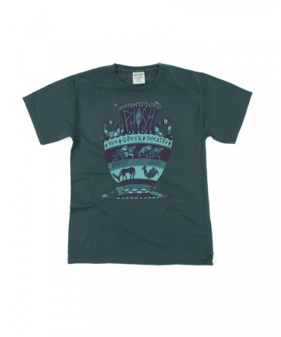 Phish Pollock Greek Theatre Tee on Heavyweight Blue Spruce $7.04 Shirts