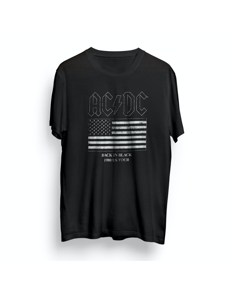 AC/DC Back In Black 1980 US Tour Tee $5.75 Shirts