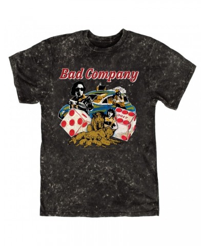 Bad Company T-shirt | Rock n' Roll Fantasy '79 Collage Mineral Wash Shirt $11.68 Shirts