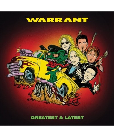 Warrant GREATEST & LATEST - RED & BLACK SPLATTER Vinyl Record $8.92 Vinyl