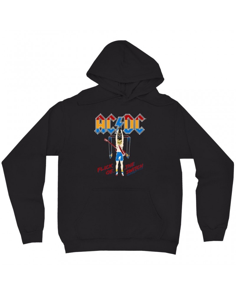 AC/DC Hoodie | Colorful Flick Of The Switch Hoodie $17.98 Sweatshirts