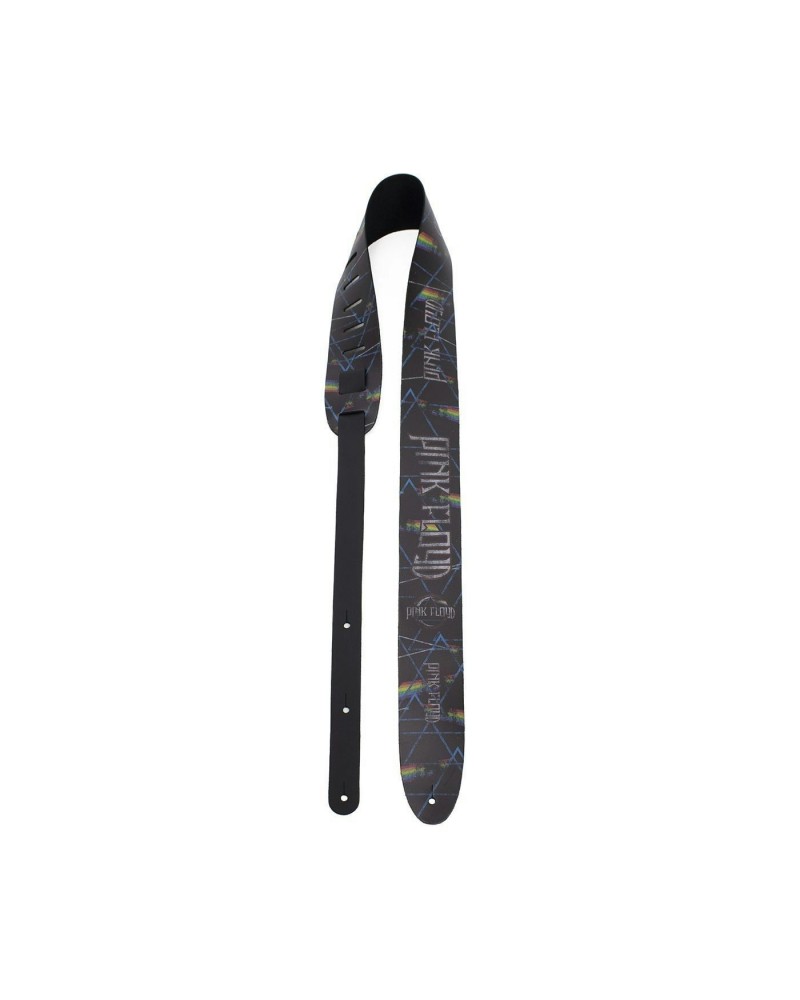 Pink Floyd DSOTM Prisms Distressed Look Printed Leather Guitar Strap $14.80 Instruments