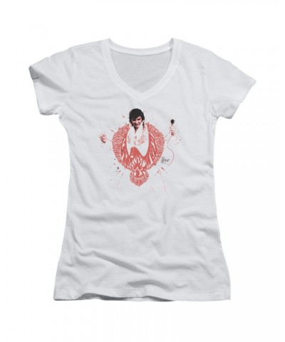 Elvis Presley Junior's V-Neck Shirt | RED PHEONIX Junior's Tee $6.84 Shirts