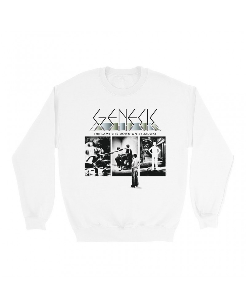 Genesis Sweatshirt | The Lamb Lies Down On Broadway Poster Sweatshirt $14.68 Sweatshirts