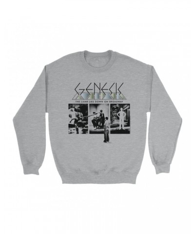 Genesis Sweatshirt | The Lamb Lies Down On Broadway Poster Sweatshirt $14.68 Sweatshirts