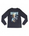 David Bowie Heather Long Sleeve Shirt | Bowie 1983 Concert Imagery Shirt $14.38 Shirts